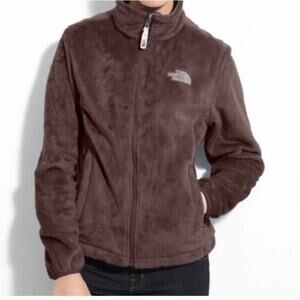 The North Face Osito Full Zip Fleece Jacket Brown Medium